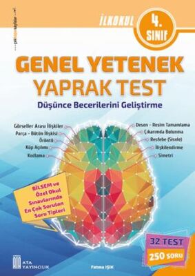 Ata Yayıncılık 4. Sınıf Genel Yetenek Yaprak Test - 1