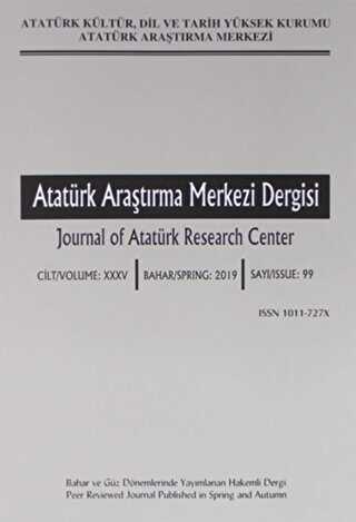 Atatürk Araştırma Merkezi Dergisi Sayı: 99