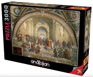 Atina Okulu 3000 Parça Puzzle - 1