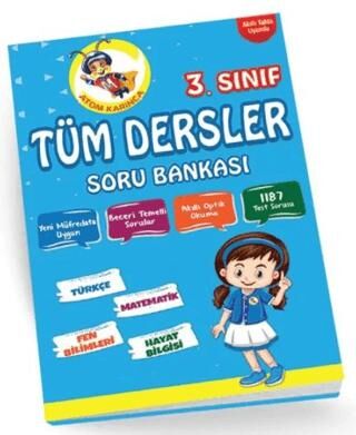 Atom Karınca Yayınları 3. Sınıf Tüm Dersler Soru Bankası - 3 - 1