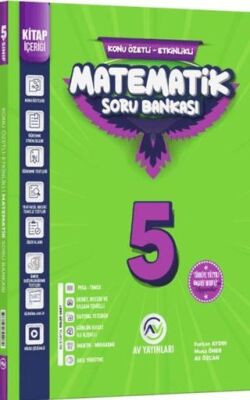 AV Yayınları 5. Sınıf Matematik Kazanım Etkinlikli Soru Bankası - 1
