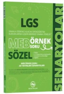 AV Yayınları 8. Sınıf LGS MEB Sözel Örnek Soru Senaryoları - 1