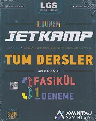 Avantaj Yayınları Avantaj 8. Sınıf LGS Tüm Dersler 1. Dönem Jet Kamp Soru Bankası - 1