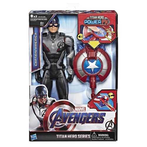 Avengers Endgame Titan Hero Power FX Captain America Figür 30 cm.