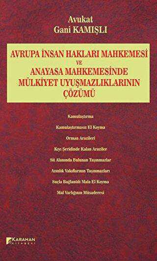 Avrupa İnsan Hakları Mahkemesi ve Anayasa Mahkemesinde Mülkiyet Uyuşmazlıklarının Çözümü