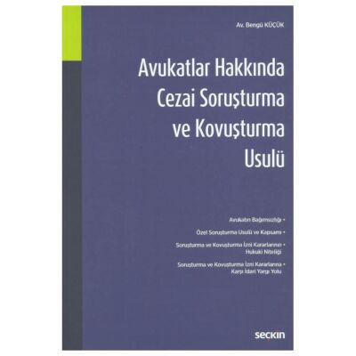 Avukatlar Hakkında Cezai Soruşturma ve Kovuşturma Usulü - 1