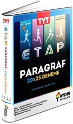 Aydın Yayınları TYT Paragraf ETAP 20 x 25 Deneme - Aydın Yayınları