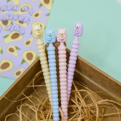 Ayıcık Figürlü Versatil Kalem 0,7Mm 4Lü Set - BKM Kitap