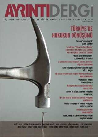 Ayrıntı Dergisi Sayı: 35 Yaz 2020 - Ayrıntı Dergi