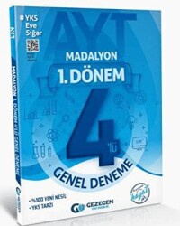 AYT 1. Dönem Genel 4`lü Deneme - Gezegen Yayıncılık
