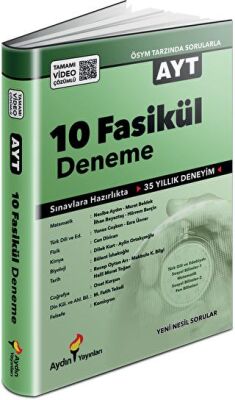 Aydın Yayınları AYT 10 Fasikül Deneme - 1