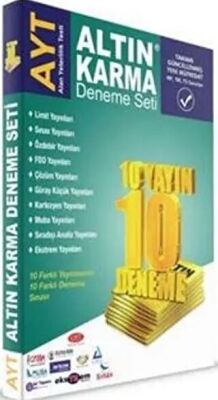 Altın Karma Yayınları AYT 10 Yayın 10 Deneme Altın Karma Deneme Seti - 1