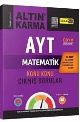 Altın Karma Yayınları AYT 12. Sınıf 1. Dönem Matematik Konu Konu Çıkmış Sorular - Altın Karma Yayınları