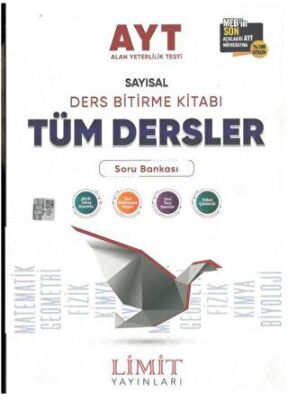 AYT 1. Dönem Sayısal Ders Bitirme Seti Tüm Dersler Soru Bankası - 1