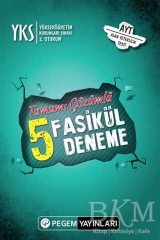 Pegem Akademi Yayıncılık 2018 YKS AYT 2. Oturum Tamamı Çözümlü 5 Deneme - Pegem Akademi Yayıncılık