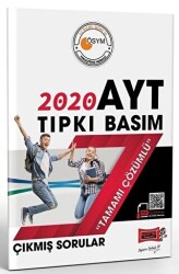 Yargı Yayınevi AYT 2020 Tıpkı Basım Tamamı Çözümlü Çıkmış Sorular - 2