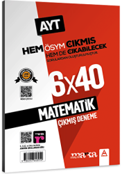 AYT Matematik ÖSYM Çıkmış ve Çıkabilecek Sorulardan Oluşturulmuş 6 Deneme Sınavı Tamamı Video Çözüml - Marka Yayınları