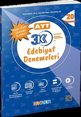 Katyon Yayınları AYT 3K Edebiyat Denemeleri