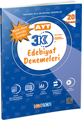 Katyon Yayınları AYT 3K Edebiyat Denemeleri - 1
