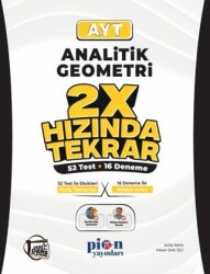 AYT Analitik Geometri 2x Hızında Tekrar Deneme - Pion Yayınları