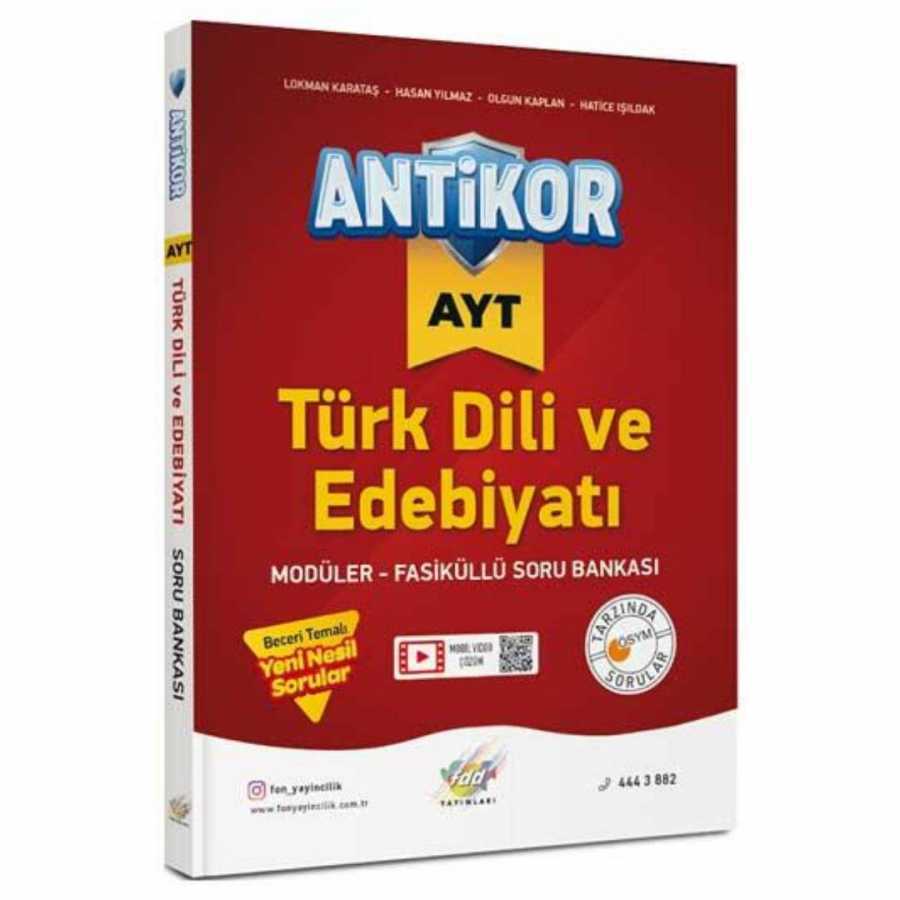 Antikor Yayınları AYT Türk Dili ve Edebiyatı Soru Bankası