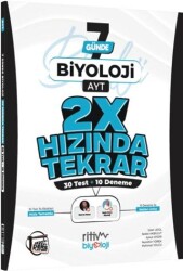 AYT Biyoloji Ders Platosu 7 Günde 2X Hızında Tekrar Deneme - Ders Platosu