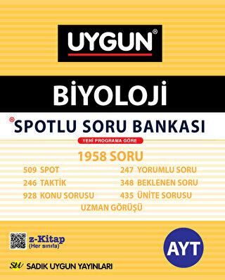 Sadık Uygun Yayınları AYT Biyoloji Spotlu Soru Bankası - 1