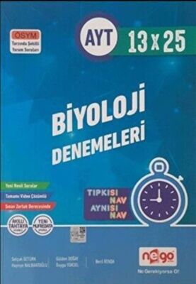 AYT Biyoloji Tamamı Video Çözümlü 13x25 Deneme - 1