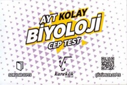 Karekök Yayıncılık AYT Kolay Biyoloji Cep Test - Karekök Yayıncılık