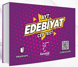 Karekök Yayıncılık AYT Cep Test Edebiyat - 1