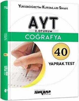 Ankara Yayıncılık AYT Coğrafya 40 Yaprak Test
