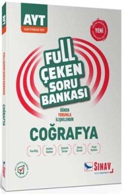 Sınav Yayınları 2019 AYT Coğrafya Full Çeken Soru Bankası - 1