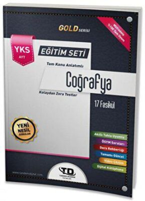 Tandem Yayınları AYT Gold Serisi Coğrafya 17 Fasikül Eğitim Seti - 1