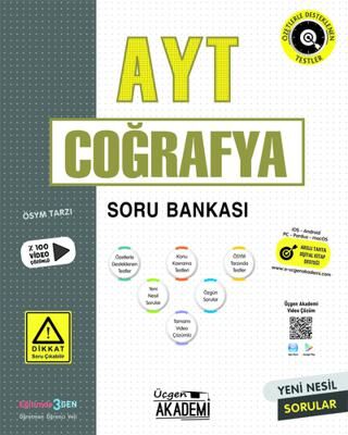 Üçgen Yayıncılık AYT Coğrafya Soru Bankası - 1