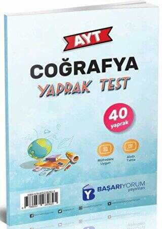 Başarıyorum Yayınları AYT Coğrafya Yaprak Test - 1