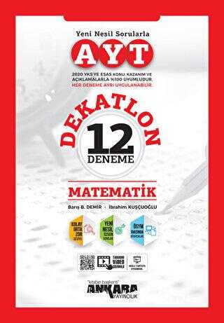 Ankara Yayıncılık AYT Matematik Dekatlon 12 Deneme