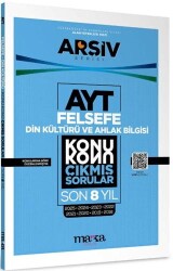AYT Din Kültürü ve Ahlak Bilgisi - Felsefe Çıkmış Sorular Konu Konu Son 8 Yıl Tıpkı Basım Arşiv Seri - Marka Yayınları