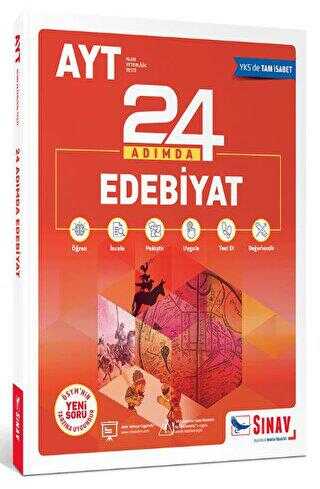 Sınav Yayınları 2022 AYT Edebiyat 24 Adımda Konu Anlatımlı Soru Bankası