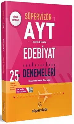Süpervizör Yayınları AYT Edebiyat 25 li Deneme - Süpervizör Yayınları