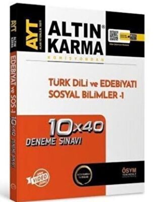 Altın Karma Yayınları AYT Edebiyat Sosyal Bilimler 1 Deneme 10x40 - 1