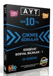 AYT Edebiyat Sosyal Bilimler-1 Son 10 Yıl Çıkmış Sorular 10 Deneme - Ünlüler Karması