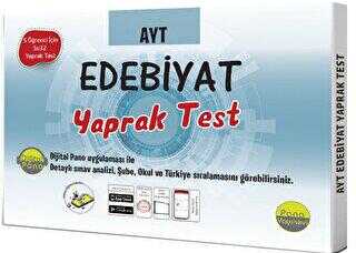 Pano Yayınevi AYT Edebiyat Yaprak Testleri Kutulu Dökme Test 5x32 Adet - 1