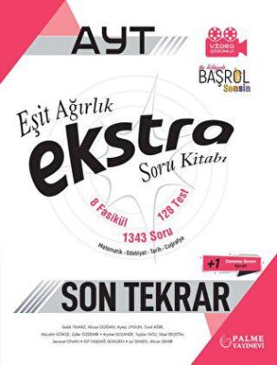 AYT Ekstra Eşit Ağırlık Soru Kitabı - 1