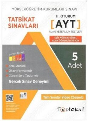 AYT Eşit Ağırlık - Sözel Alan Öğrencileri İçin 5`li Tatbikat Sınavları - 1