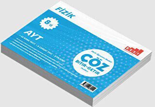 Ünlü Yayınları AYT Fizik 8li Çöz Bitir - Getir Testleri - 1