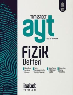 İsabet Yayınları AYT Tam İsabet Fizik Defteri YKS 2. Oturum - 1