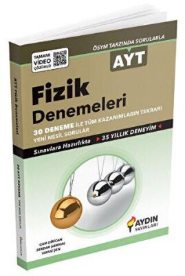 Aydın Yayınları AYT Fizik Denemeleri Tamamı Video Çözümlü - 1