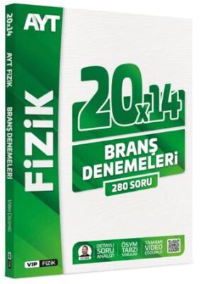 AYT Fizik Tamamı Video Çözümlü 20x14 Branş Denemeleri - 1