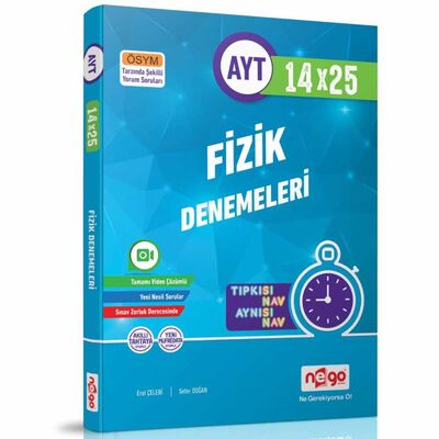 Nego Yayınları AYT Fizik Tamamı Video Çözümlü Branş Deneme - 1