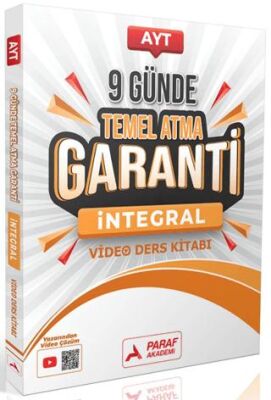 AYT İntegral 9 Günde Temel Atma Garanti Video Ders Kitabı - 1